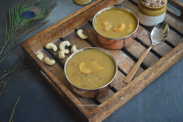 Aval Paruppu Payasam Recipe | Red Rice Poha Kheer | Flattened Rice Dal Kheer