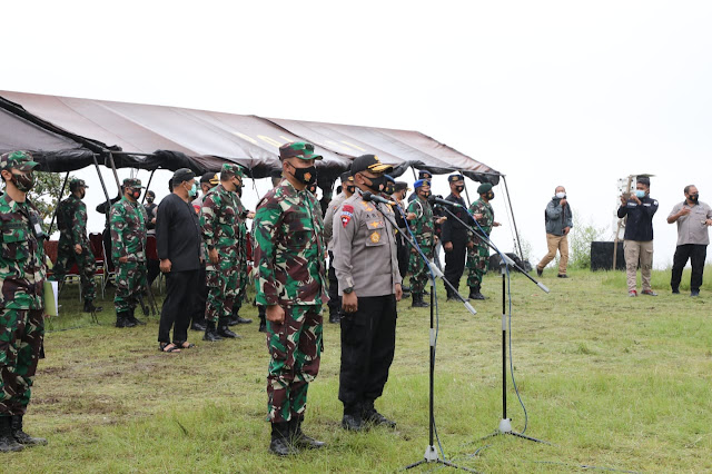 latihan gabungan untuk mengasah kemampuan anggota di Mako Brimob Gunung Kendil