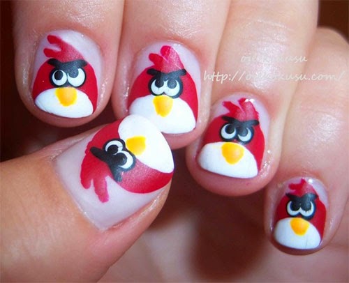 Angry Birds Nail Art Design Ideas - wide 1