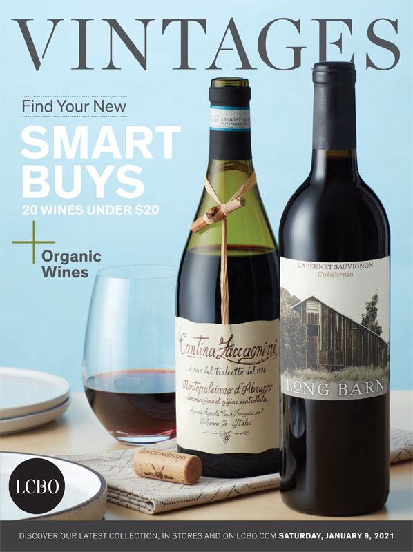 January 9, 2021 LCBO VINTAGES Release Wine Picks Smart Buys + Organic