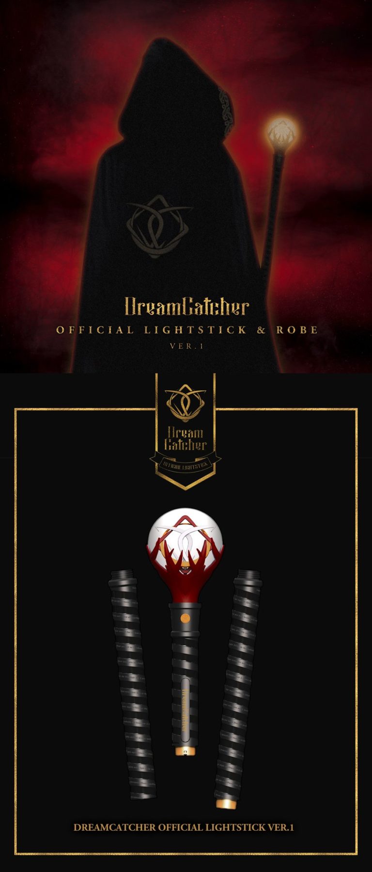 DreamCatcher revela lightstick oficial y también una capa oficial