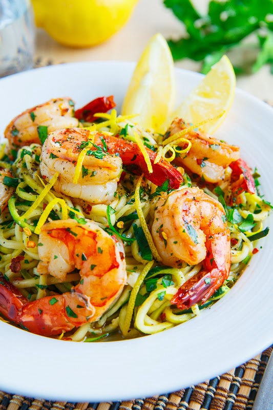 Shrimp Scampi with Zucchini Noodles Recipe on Closet Cooking