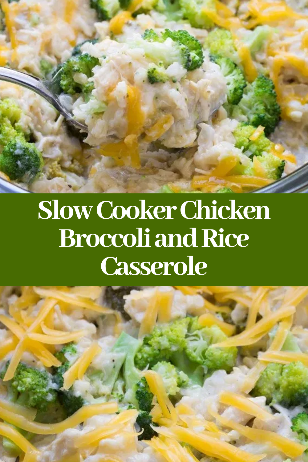 Slow Cooker Chicken Broccoli and Rice Casserole