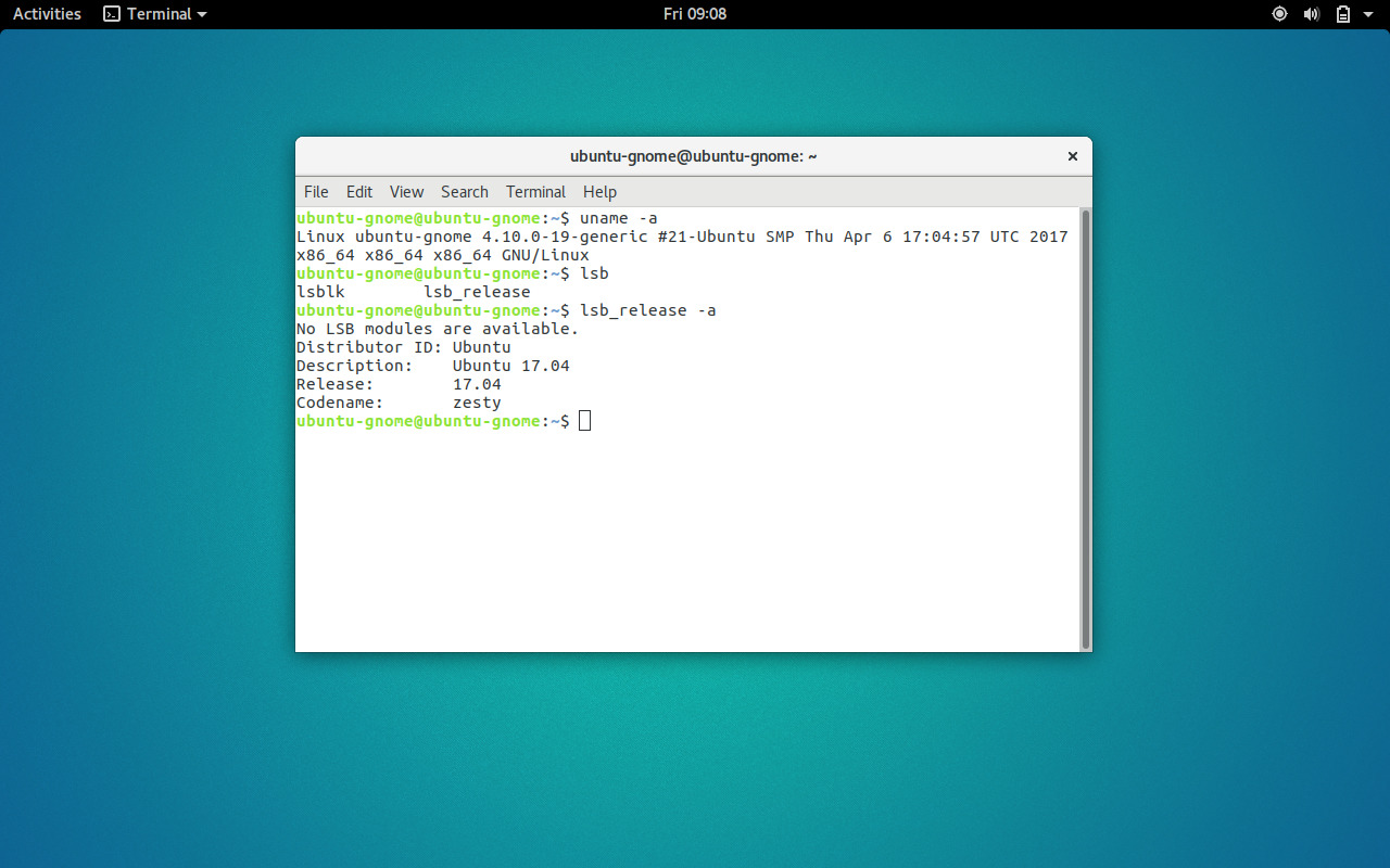 терминал gnome
