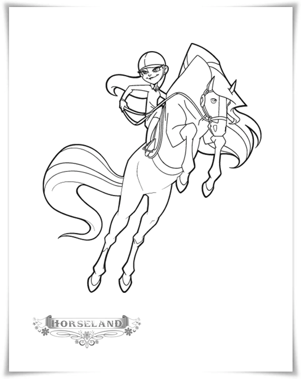 Ausmalbilder zum Ausdrucken: Ausmalbilder Horseland Kostenlos