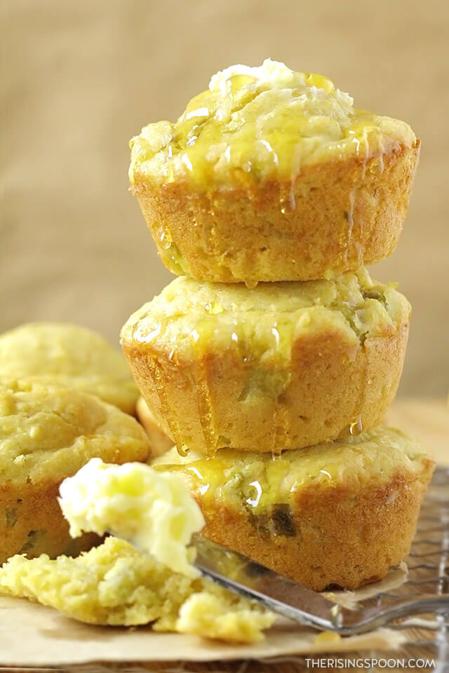 Honey Cornbread Muffins The Rising Spoon
