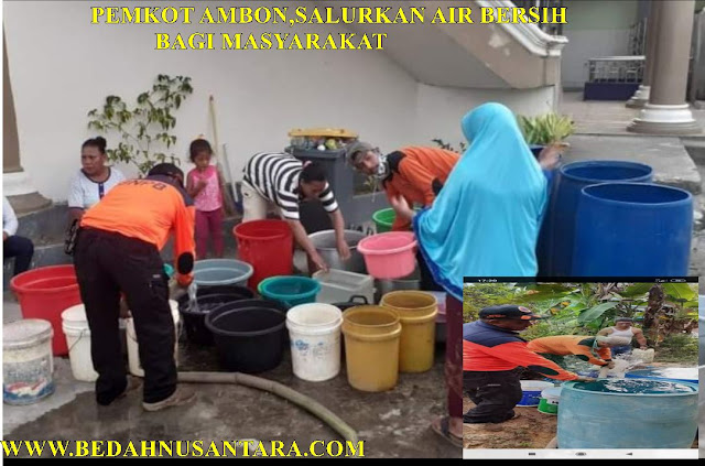 Pemkot Ambon Salurkan Air Bersih Bagi Masyarakat 1 AIR