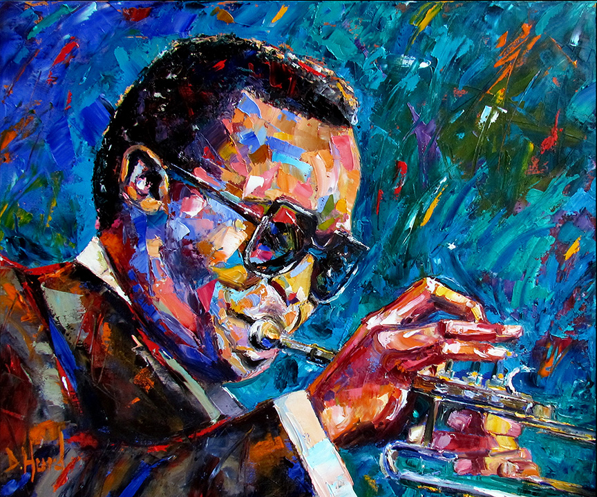 Debra Hurd Original Paintings AND Jazz Art Miles Davis Portrait Oil