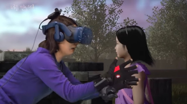 В Южной Корее с помощью VR-технологий помогли матери пообщаться с умершей дочерью