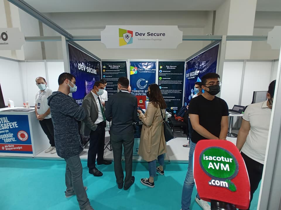 Yerli Antivirüs programı Dev Secure Verimlilik ve Teknoloji fuarında, isacotur avm
