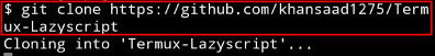 👾 How to install Lazy Script in Termux