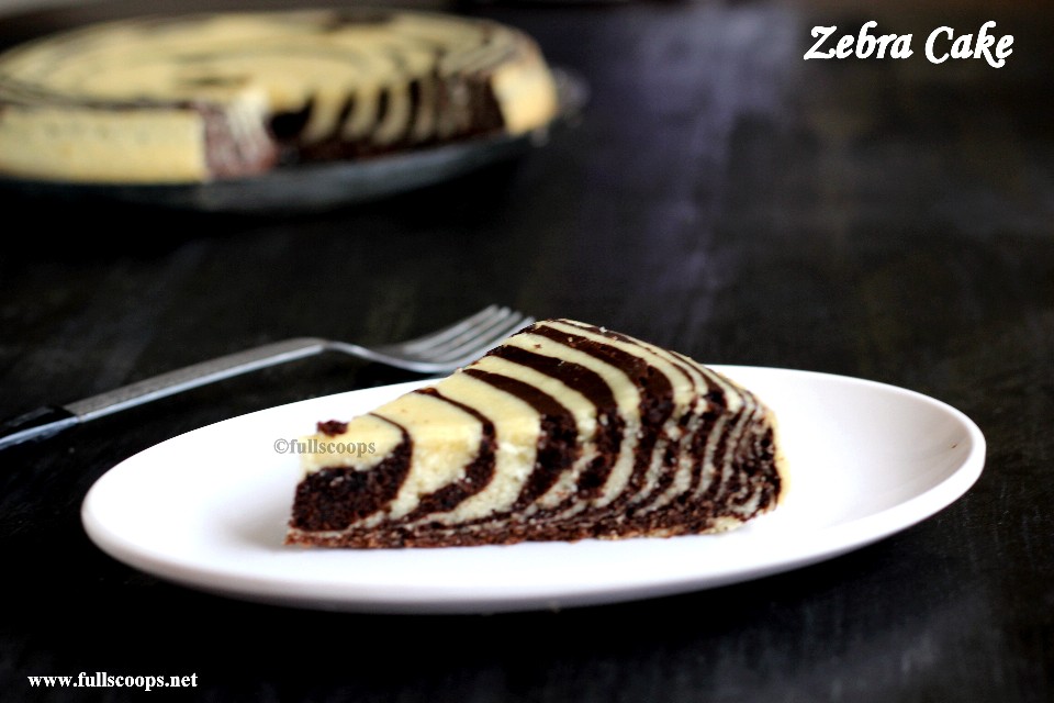 Zebra Cake | How to make a Zebra Cake ~ Full Scoops - A food blog with ...