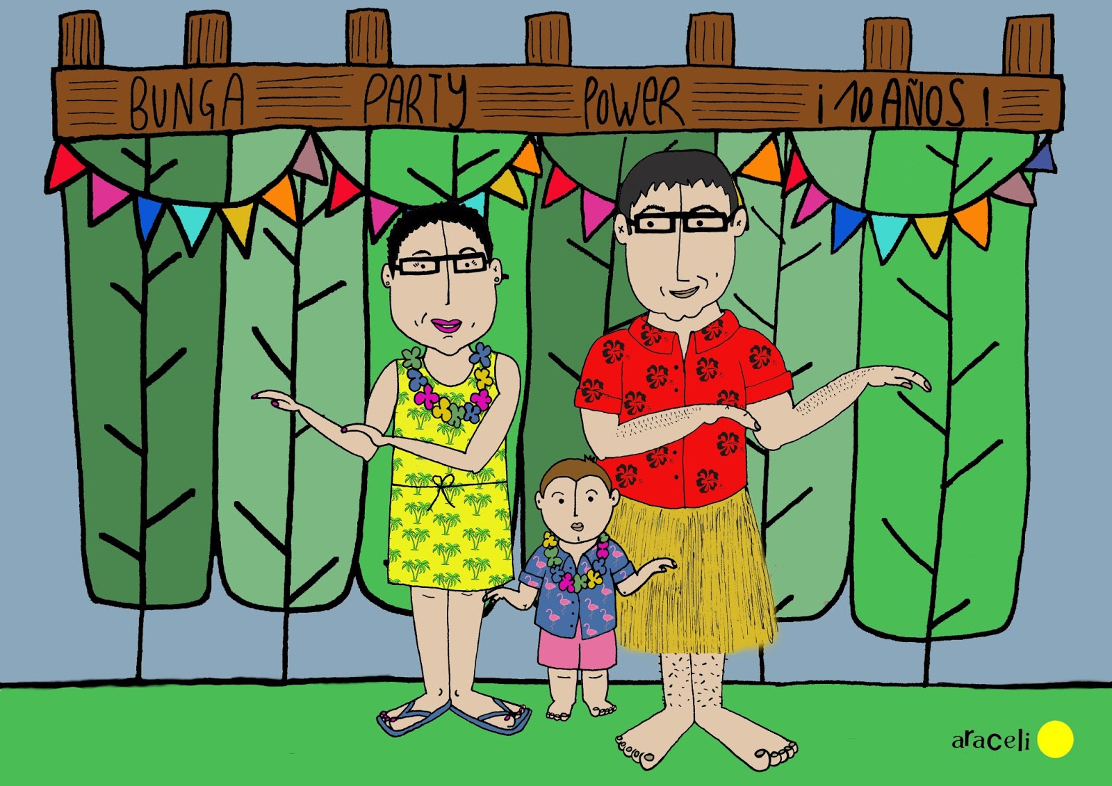 Los Garabatos de Sapeón: Bunga Party Power!