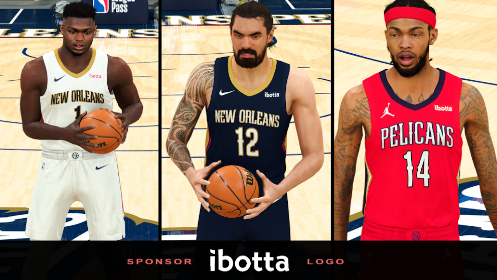 New Orleans Pelicans Ibotta Sponsor Patches by Gaming_1TK