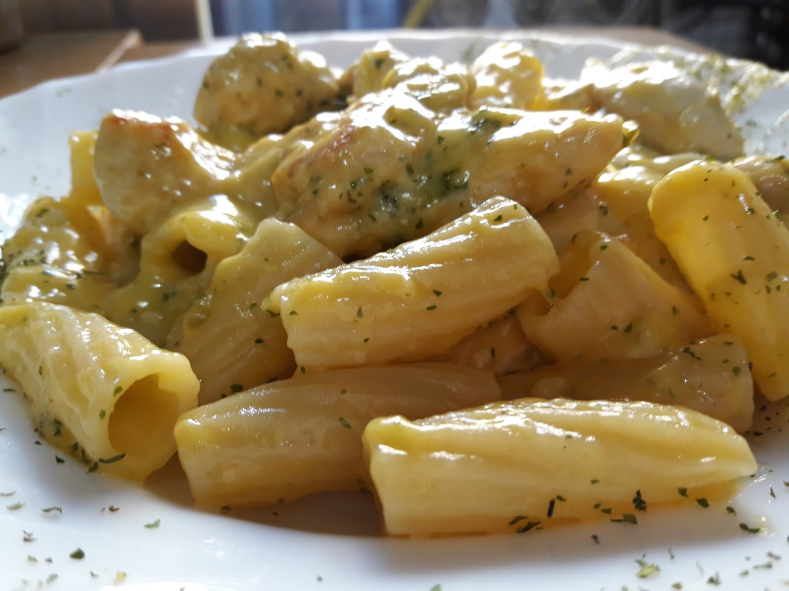 Mis recetas de cocina Pasta con pollo y quesos