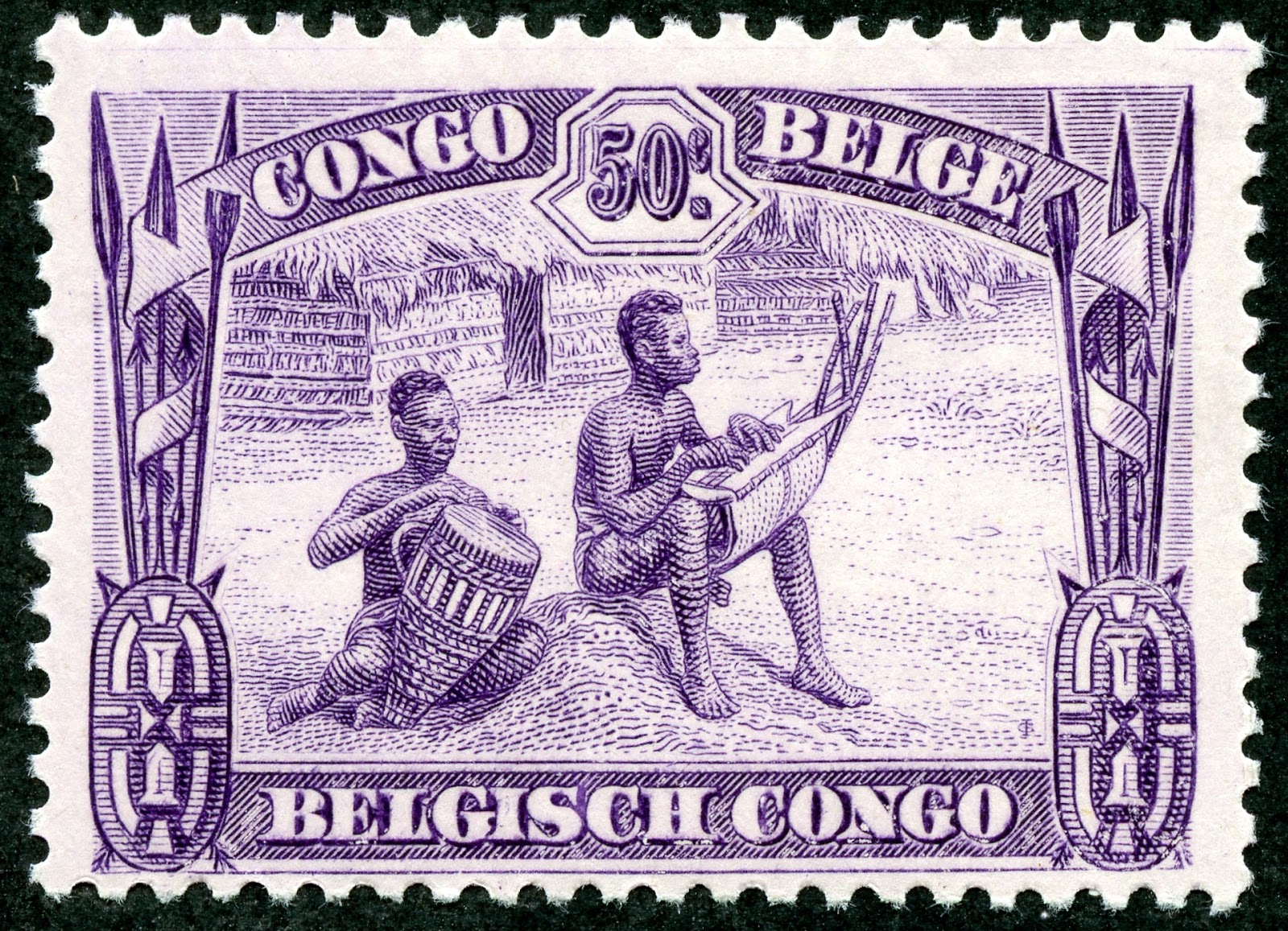 Big Blue 18401940 Belgian Congo Stamps Part II A closer look