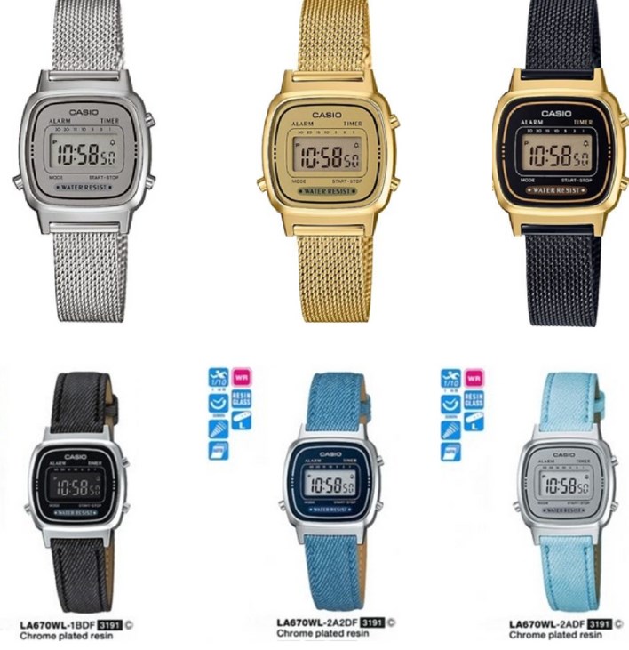 Casio LA serisi retro saat modelleri Casio LA serisi retro saat modelleri