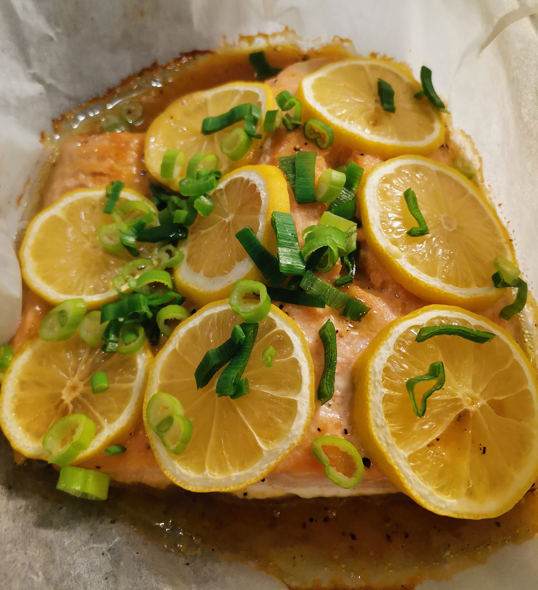 Mat och bak Lax med smak av honung, senap och citron