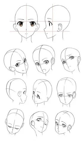 como desenhar boca de anime feminino
