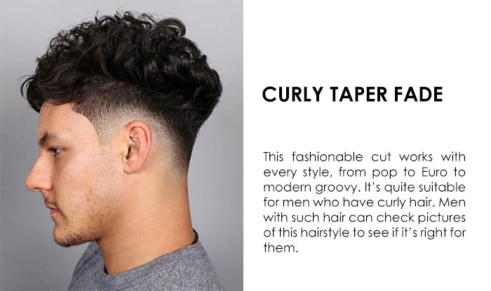 Curly Taper Fade | 29 Different type of Tapper Fade Haircuts for Men | NeoStopZone