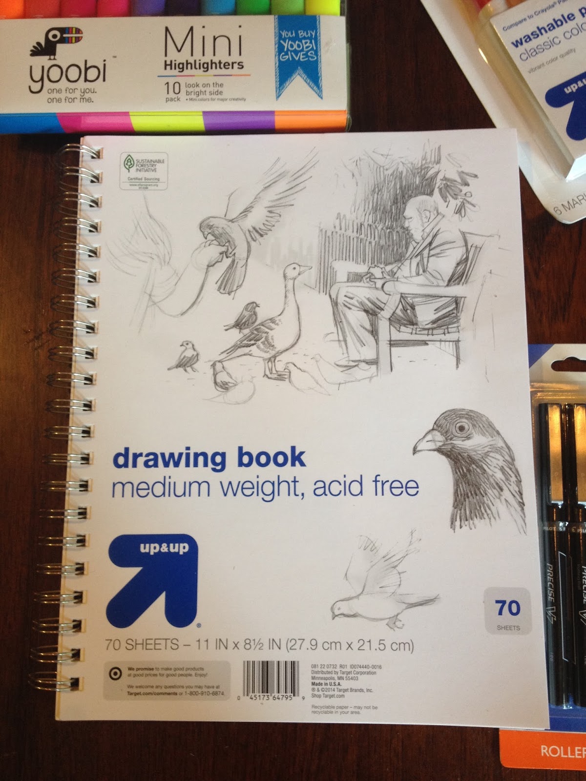 2in1 Twin Sketchbook A5 25 Pages Alcohol Marker Paper / 35 Pages Aquamarker  Paper 
