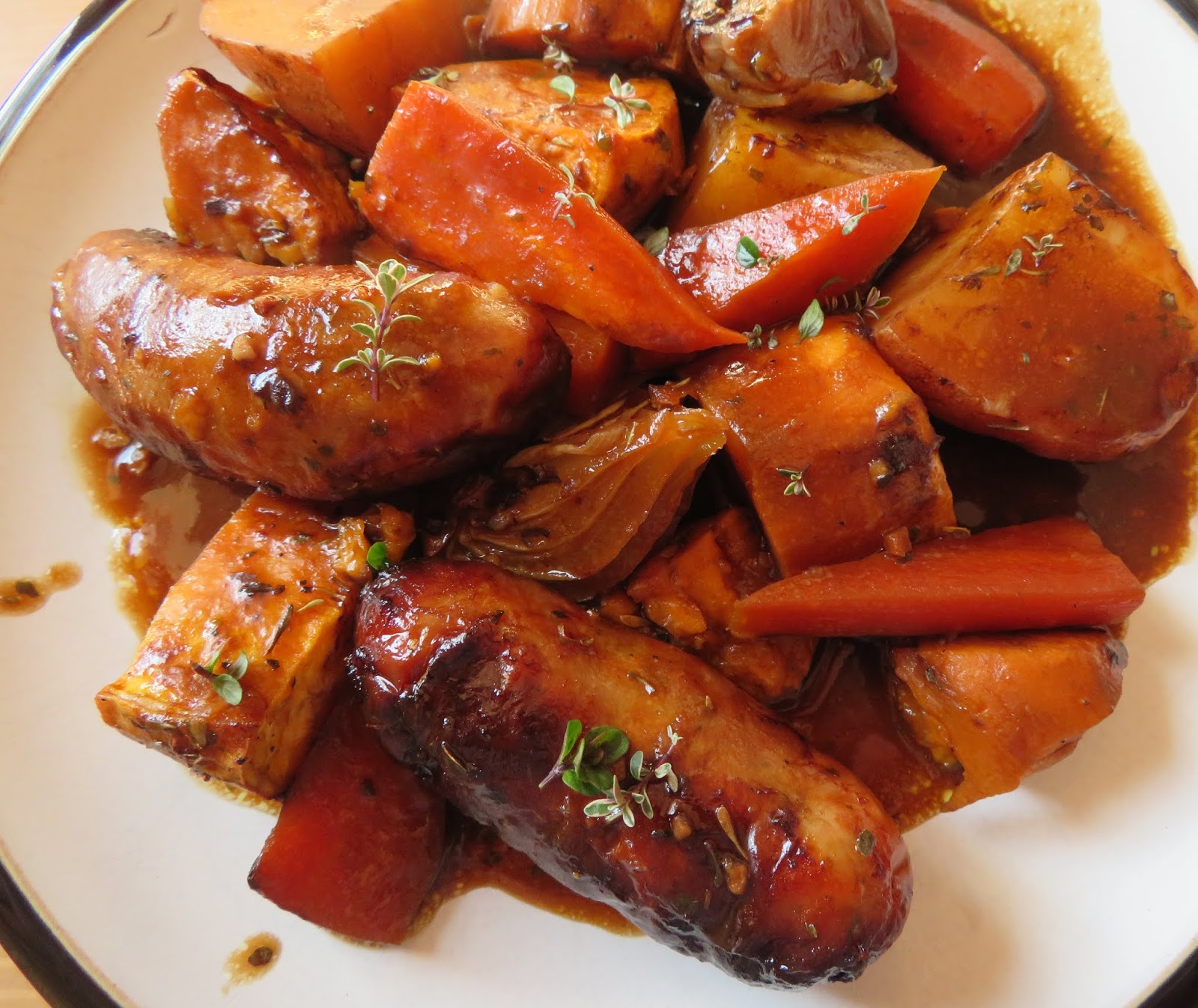 Sausage, Vegetable & Gravy Bake The English Kitchen