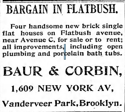 1897 Oct 12 Baur Corbin Ad Brooklyn Eagle
