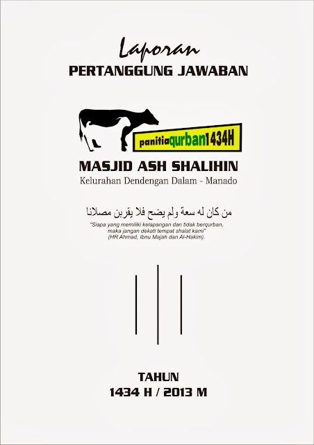 Laporan Pertanggung Jawaban Panitia Qurban 1432 H