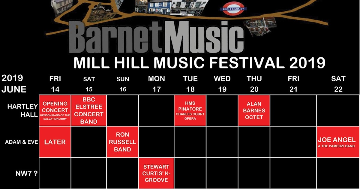 99 is.... The Eye The Mill Hill Music Festival starts on