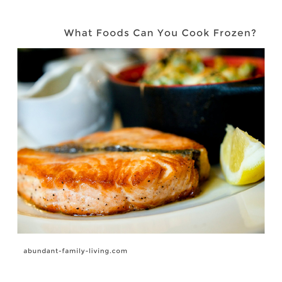 Abundant Family Living What Foods Can You Cook Frozen?