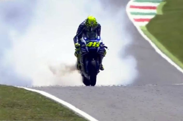 Rossi gagal finish di GP Italia