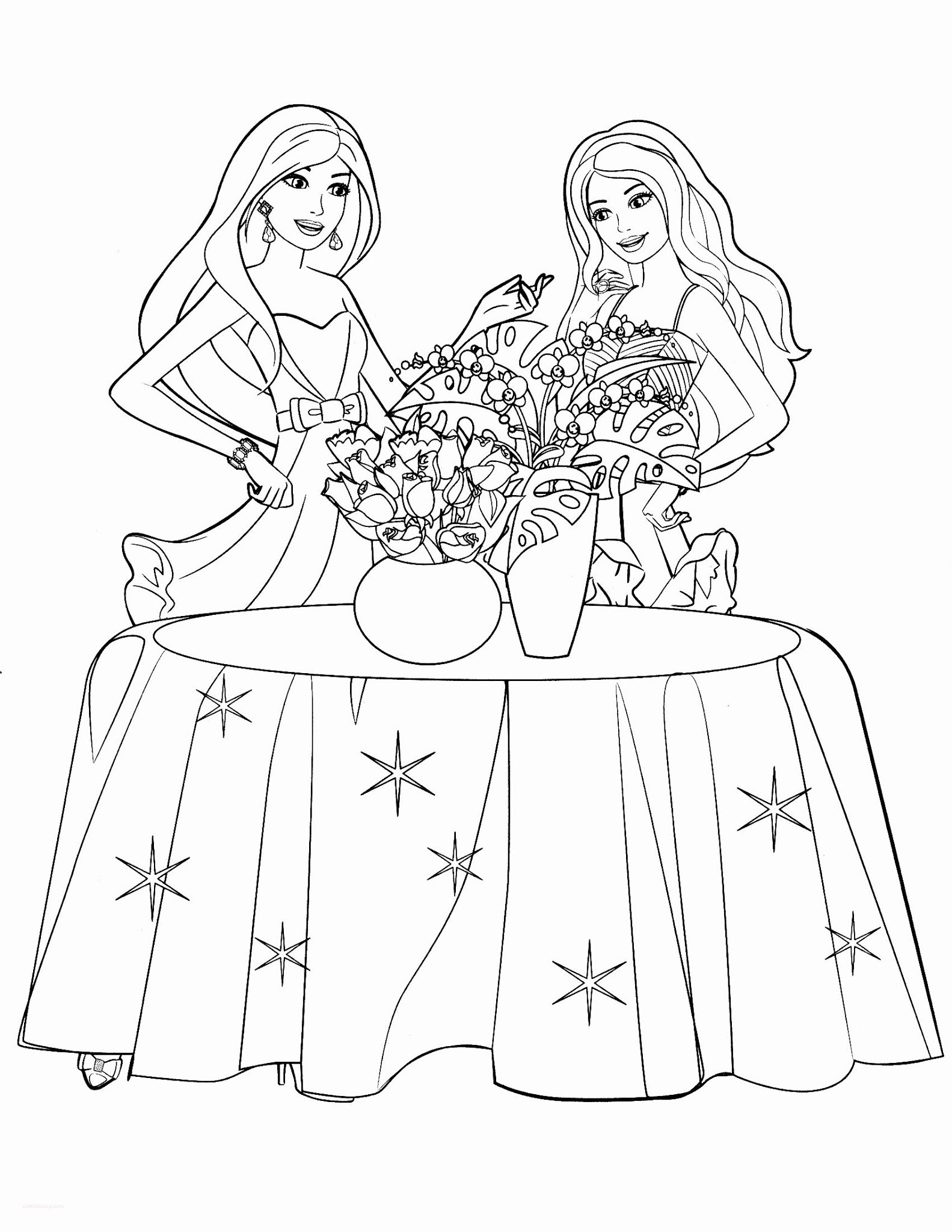 Barbie Coloring Pages Game Coloring Pages