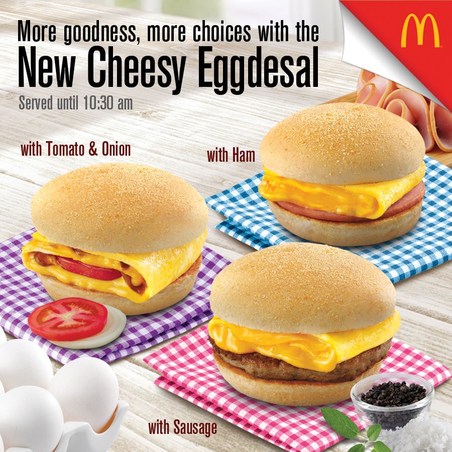 D.I.G.G.DAVAO McDonald's New Cheesy Eggdesal mcdonalds