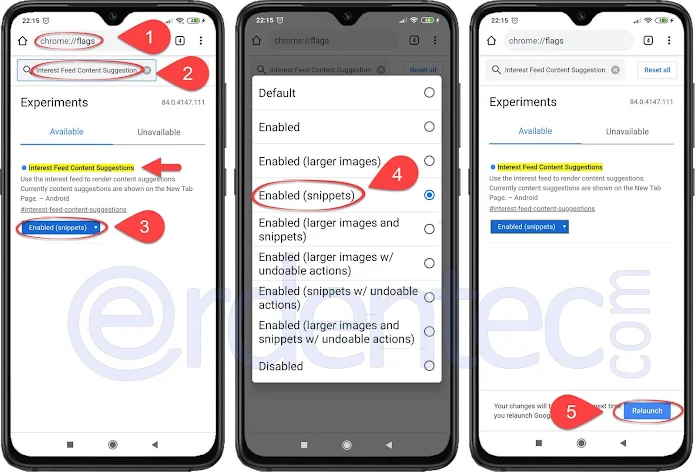 Chrome Articles Swipe Not Working