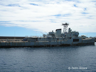 Corveta Afonso Cerqueira atracada no Caniçal