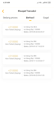 Topup berhasil dari aplikasi news cat 