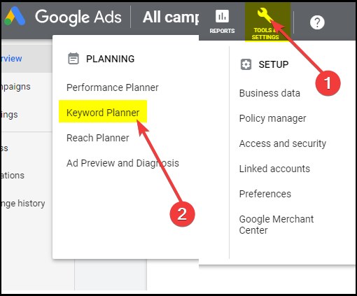 google-ads-tool-and-settings-keyword-planner