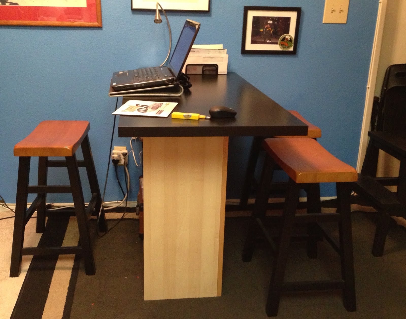 Breakfast bar/home office desk, IKEA Hackers