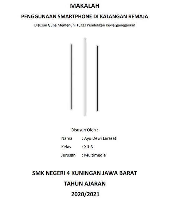 Contoh Cover Makalah