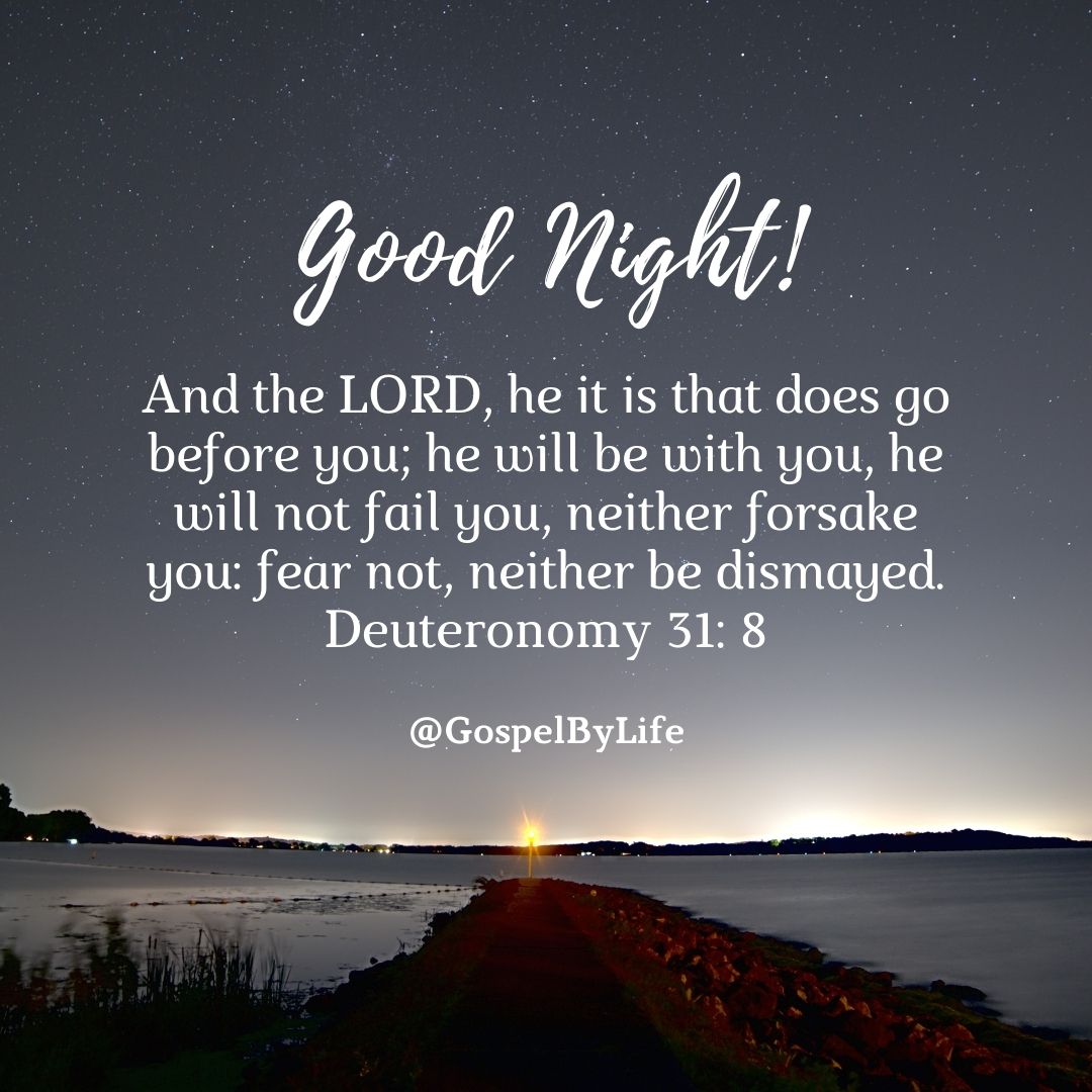 Image of Good Night Bible Message  gospelbylife