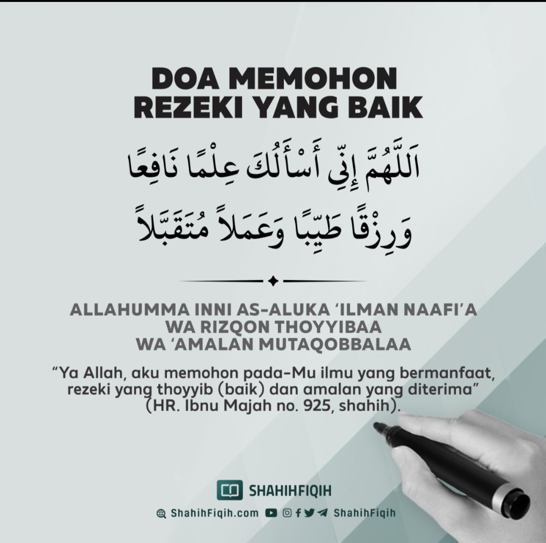 Doa Memohon Rezeki Yang Baik