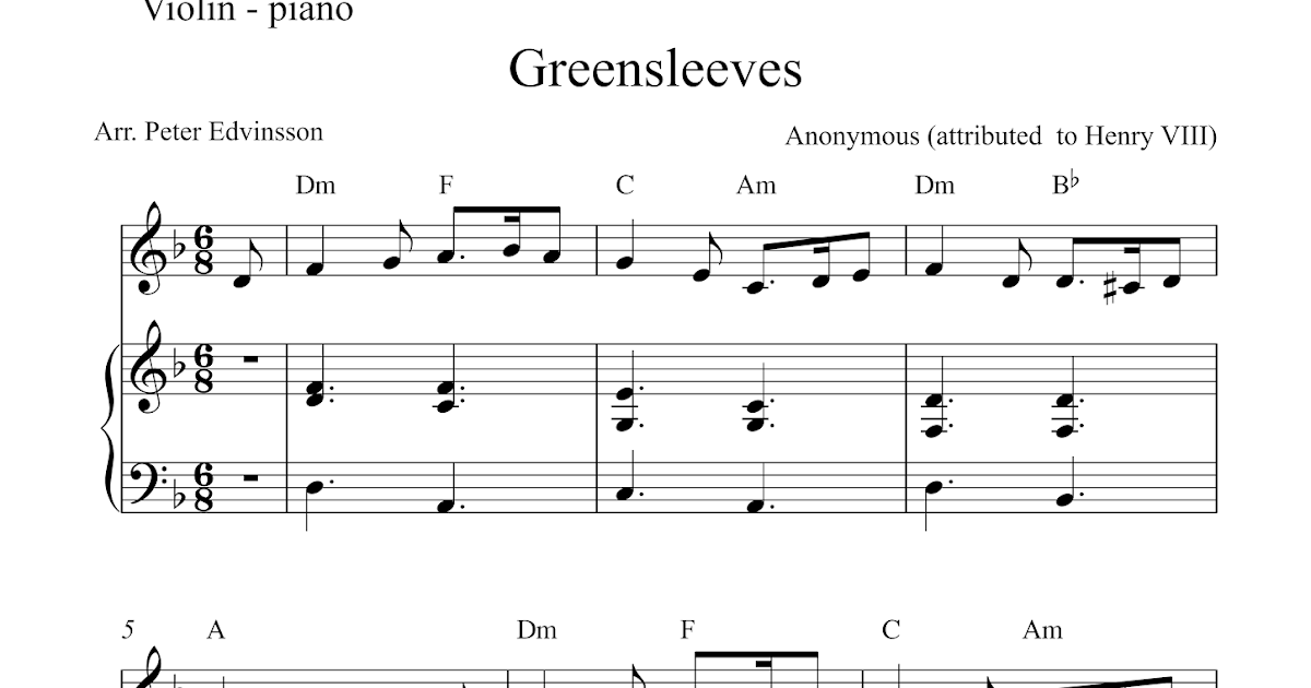 Easy Sheet Music For Beginners Free violin and piano sheet music