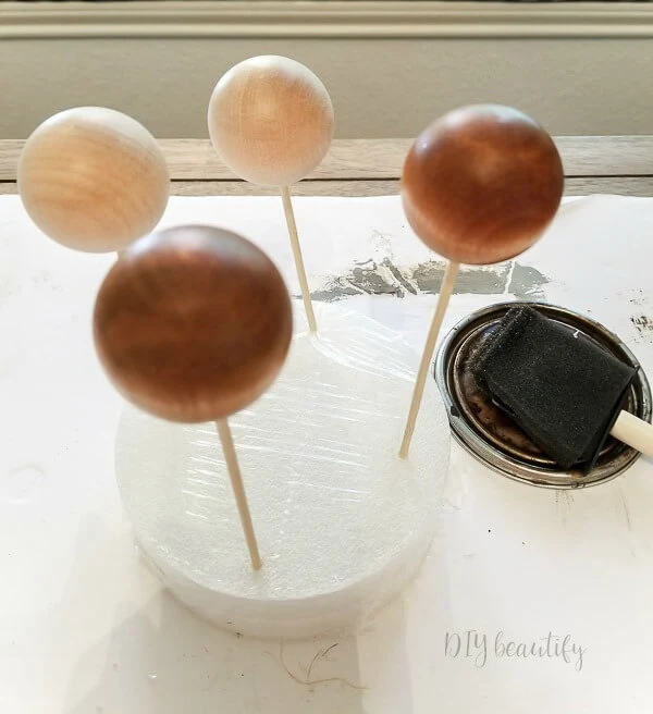 painting tip for wood balls