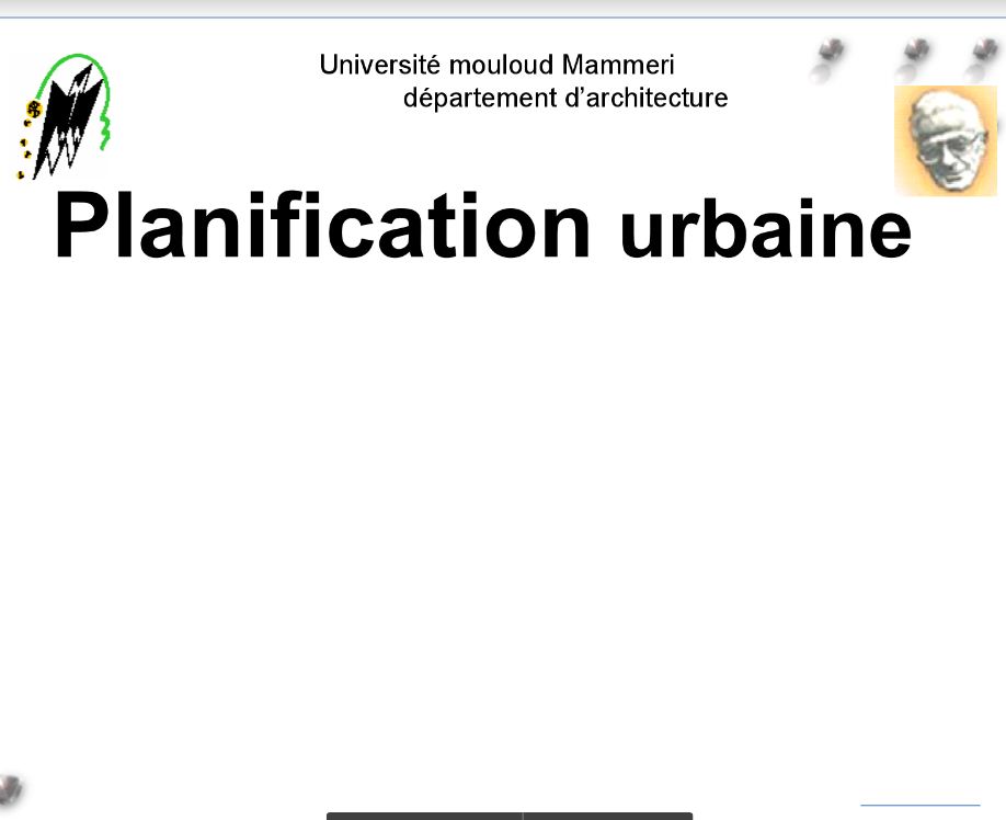 Les instruments de la planification urbaine