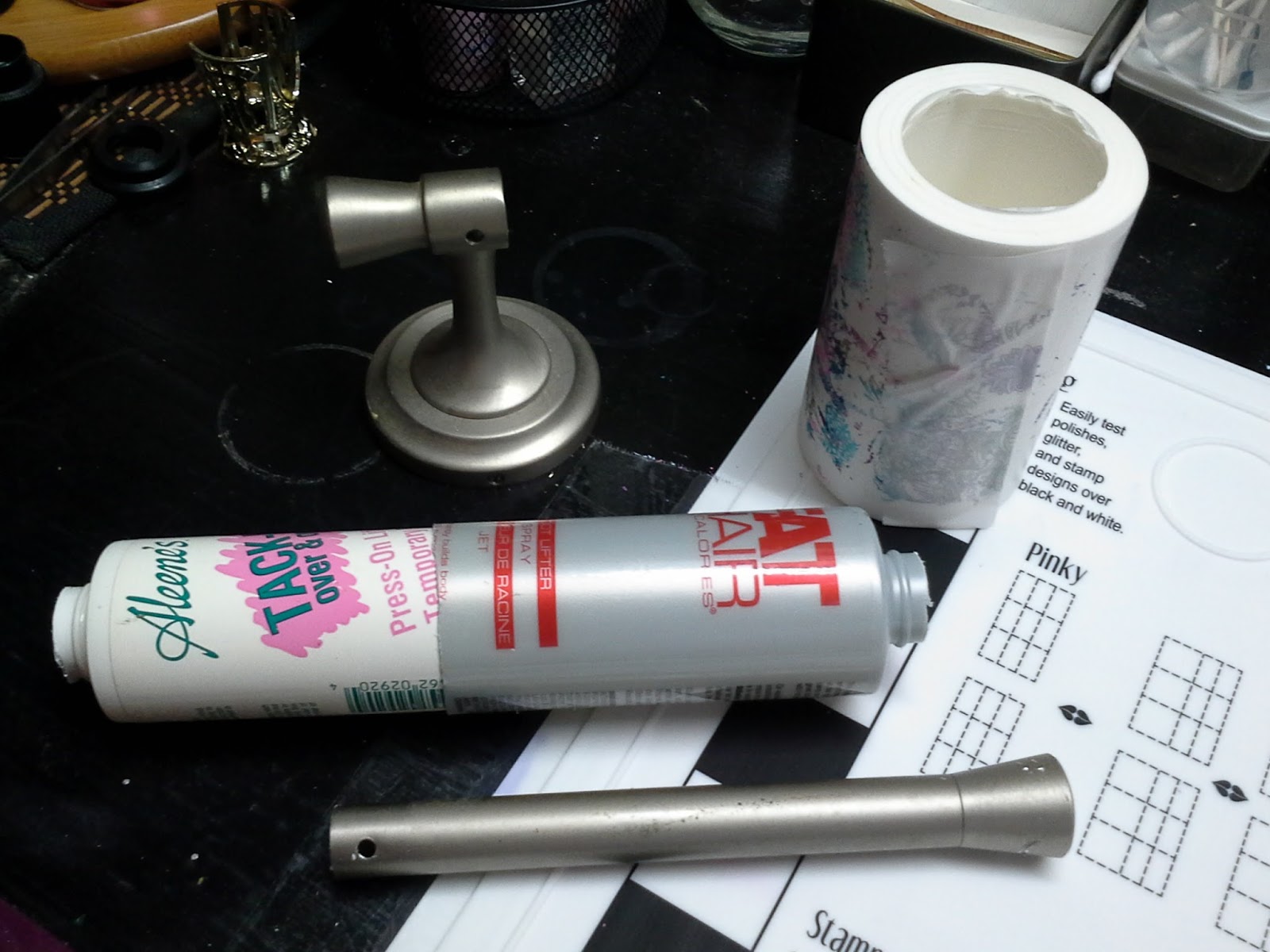 Glammedup Homemade lint roller stand