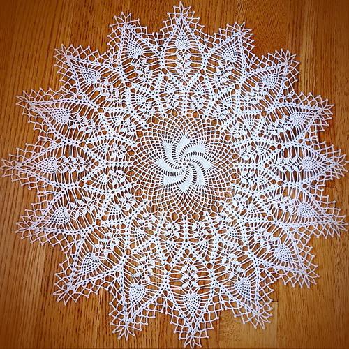 Crochet Doily Tablecloth pattern diagram, large, vintage, round,
