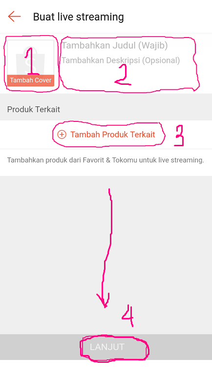 Mengisi Informasi Live Streaming Produk Penjual di Shopee. Mengisi Informasi Live Streaming Produk Penjual di Shopee.