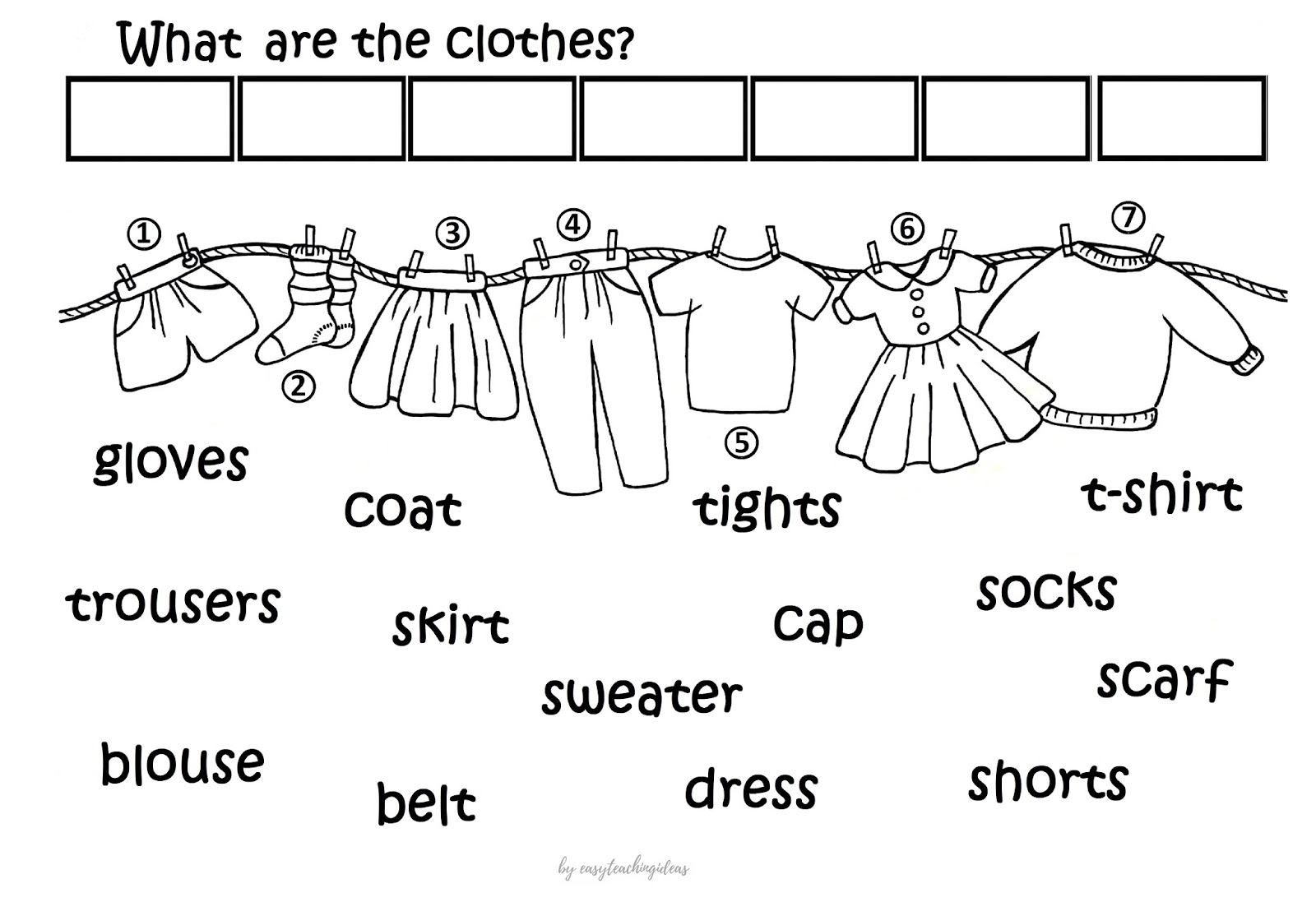 Ubrania Po Angielsku ćwiczenia Dla Dzieci Pdf