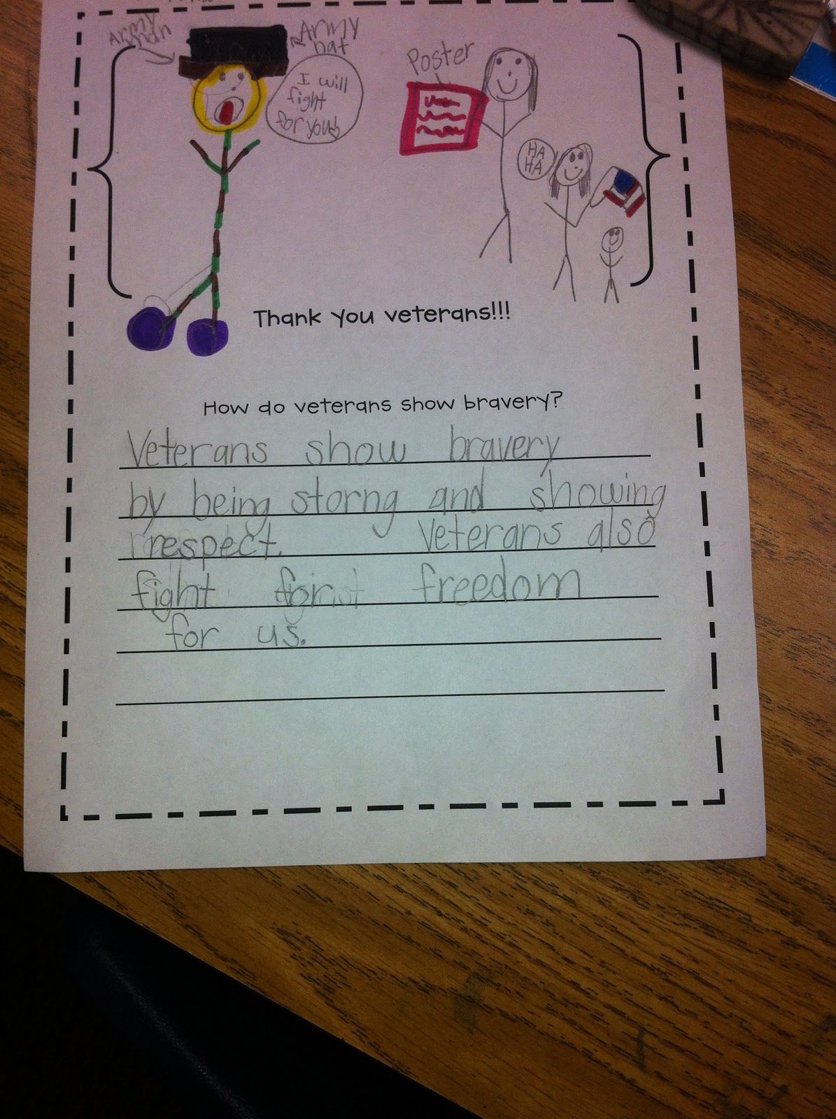 a day in the life of miss kranz: thank you veterans.... from A113
