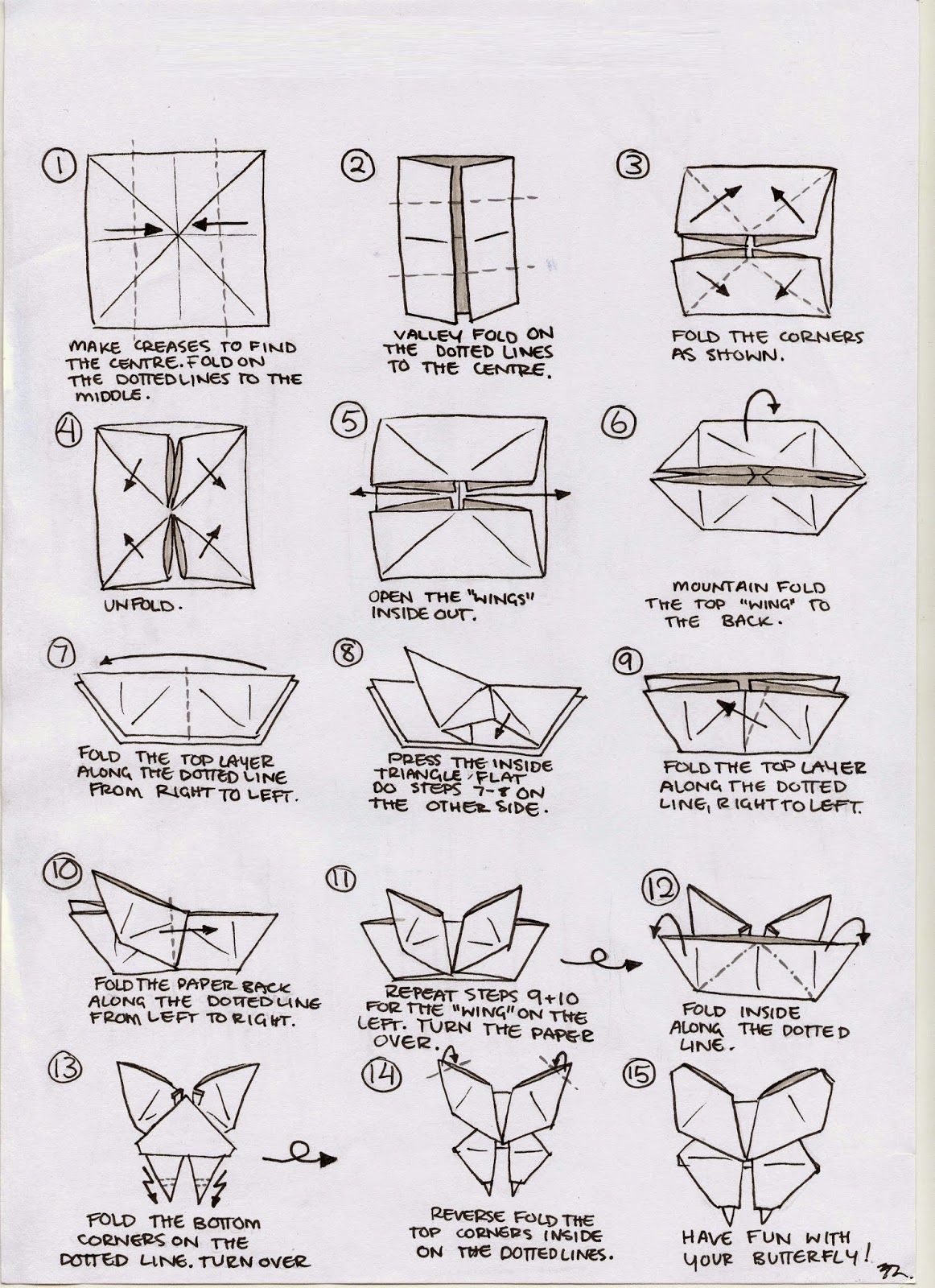 Printable Instructions For Origami Butterfly 3d Easy Origami For Kids Printable Instructions For Origami Butterfly 3d Easy Origami For Kids